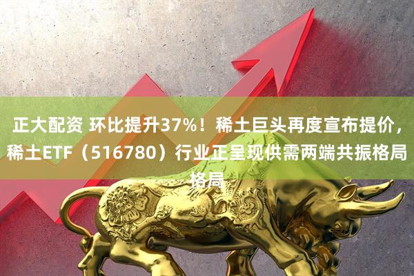 正大配资 环比提升37%！稀土巨头再度宣布提价，稀土ETF（516780）行业正呈现供需两端共振格局